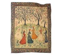 kaiyun Persa Medieval Manta Súper Suave | Árbol Pattern Colcha Patchwork | Funda De Viaje Cómoda Y Esponjosa 80x90inch(200x230cm)
