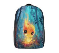 kaiyun Personajes de llama Mochilas Escolares Niña Niño Backpack Juveniles Adolescentes Magic Bosque Bolsas Multi-bolsillo 17inch