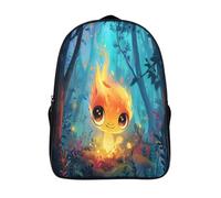 kaiyun Personajes Llama Bolsa Unisex,Magia Bosque Mochila Escolar Para Adolescentes Ultraligero 16 inch