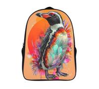 kaiyun Pingüinos Mochilas Escolares Niña Niño Backpack Juveniles Adolescentes Fauna silvestre Bolsas Multi-bolsillo 16 inch
