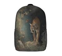 kaiyun Pintura abstracta de pumas Bolsa De Escuela De Niño Y Niña,Mochila De Escuela Primaria Con Estampado De Dibujos Niños Adolescentes 17inch