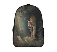 kaiyun Pintura abstracta de pumas Bolsa De Escuela De Niño Y Niña,Mochila De Escuela Primaria Con Estampado De Dibujos Niños Adolescentes 16 inch