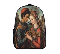 kaiyun Pintura del siglo XV-Estilo español Arte colonial Mochilas Escolares Adolescentes Para Escuela Intermedia Niño Y Niñas Bolsas Escolares 16 inch
