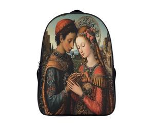 kaiyun Pintura del siglo XV-Estilo español Arte colonial Mochilas Escolares Adolescentes Para Escuela Intermedia Niño Y Niñas Bolsas Escolares 16 inch