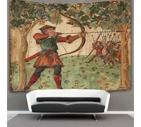 kaiyun Pintura manuscrita Tapiz Arco y flecha de Robin Hood Tapices De Pared,Colcha De Pícnic, Decorativo Toalla De Playa 150cmx200cm