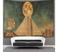kaiyun Pirámide of The Luna Decoraciones Tapiz Cabeza Gigante Impresión 3D Manta De Pared Póster Ideal Como Decoración De Habitación, Salón Y Dormitorio 130cmx150cm