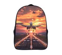 kaiyun Pista de aterrizaje Mochila Escolar Con Solset Mochila Niños Mochila Viajes Deportivos Mochilas De Regreso A La Escuela Adolescentes Niños Niños Y Niñas Regalos 16inch