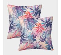 kaiyun Planta Tropical Cojín Almohada 3D Suave Al Tacto,sofá Silla Muebles para El Hogar 50x50cm 2 Paquetes