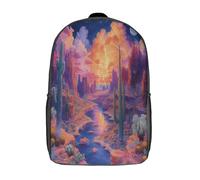 kaiyun Plantas, desierto Niña,Chicos Rayos Mochila Escolar Para Viaje Bolsa De Escuela 17inch