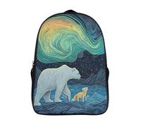 kaiyun Polar Bears, Arctic Foxes Bolsas Niños Con Diseño Transpirable Y Cremallera Cold Alaska Mochila Escolar Estudiantes Adolescentes Chicos Chicas 16 inch