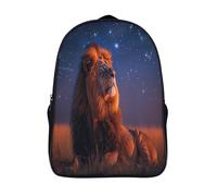 kaiyun Pradera Mochilas Infantiles Leo 3D Impreso Niños De Colegio Viajes Deportes Bolsa De Escuela 16 inch
