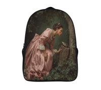kaiyun Princesa besando a una rana Mochilas Infantiles 3D Impreso Niños De Colegio Viajes Deportes Bolsa De Escuela 39x29x16cm