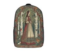 kaiyun Princesa en el bosque Mochilas Escolar,3D Ilustración del siglo XX Impreso,Bolsas De Niños Estudiantes De Primaria Y Secundaria 17inch