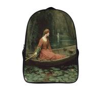kaiyun Princesa Navegando por el Pantano Mochila |Pintura medieval | Bolsa Escolar Unisex Para Niños Pequeños 16 inch