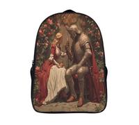 kaiyun Princesa Niños, Niñas Y Adolescentes, Bolsa De Escuela Ligera Para Portátil, Caballero glorioso Mochila Informal 16 inch