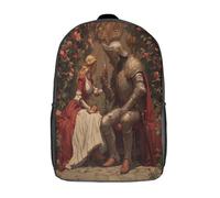 kaiyun Princesa y caballero Mochilas Escolar Impresos En 3D Estudiantes De Primaria Y Secundaria Bolsas 17inch