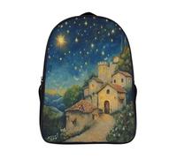 kaiyun Pueblo Mochila Infantil Gorgeous Cielo Bolsa De Escolar Niña Niño Bolsas Mochilas Para Colegio Viaje Cámping 16 inch