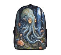 kaiyun Pulpo Mochilas Hombre Chicas Mysterious Animales Bolsas Para Trabajo,viaje,diario,escolar Y Escolares De Gran Capacidad 16 inch