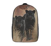 kaiyun Pumas negros Mochila Escolar Para Niños Un Oasis en el Sahara Viaje Bolsas Para Portátil Adolescentes Alta Capacidad Bolsa De Escuela 17inch