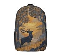 kaiyun ReinCiervo Standing on A Misty Meadow at Dawn Mochila Escolar Para Infantil Niño Niña,Alta Capacidad Mochilas Viaje De Bolsas Para 17inch