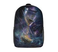 kaiyun Reloj de arenaFloating in The Void of The Universo Mochila Niña Chicos Escolares Adolescentes Bolsa De Escuela Infantil 17inch