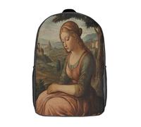 kaiyun Renacimiento italiano Mochila Infantil Colegio Y La Guardería Con Retrato femenino Bolsa De Escuela Ideal Niños Y Niñas 17inch
