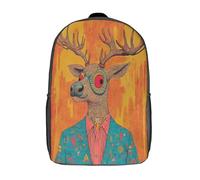 kaiyun Reno Head Mochilas Hombre Chicas Animación Bolsas Para Trabajo,viaje,diario,escolar Y Escolares De Gran Capacidad 17inch