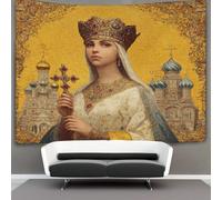 kaiyun Retrato de mujer joven,Estilo medieval Tapiz Para Colgar En La Pared,estético Decoración Del Hogar Para Sala De Estardormitorio 70cmx100cm