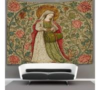 kaiyun Retrato de Santa Isabel (de Hungría) Tapiz Estético Del Dormitorio - De Pared Independiente Decoración De La Habitación 100cmx150cm