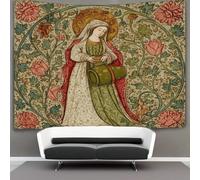 kaiyun Retrato de Santa Isabel (de Hungría) Tapiz Para Colgar En La Pared, Tapices Arte De Pared Estético Decoración Del Hogar Para Sala De Estar Dormitorio 130cmx150cm