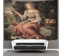 kaiyun Retratos de diosas del Renacimiento italiano Decoraciones Tapiz Impresión 3D Manta De Pared Póster Ideal Como Decoración De Habitación, Salón Y Dormitorio 150cmx200cm