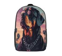 kaiyun Rottweiler Mochila Escolar Para Infantil Imagen de Personaje Niño Niña,Alta Capacidad Mochilas Viaje De Bolsas Para 17inch