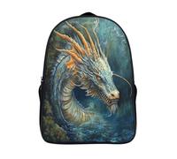 kaiyun Sea Dragon Mochila Escolar Para Niños Gran Capacidad Blue Ocean En 3D Para Estudiantes De Primaria Y Secundaria De 16 inch