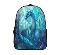 kaiyun Sea Wing Dragon Mochilas Infantiles Sunlight through Underwater Ocean 3D Impreso Niños De Colegio Viajes Deportes Bolsa De Escuela 16 inch