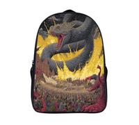 kaiyun Serpiente de Cascabel Gigante Mochila Infantil Vibraciones Perversas Bolsa De Escolar Niña Niño Bolsas Mochilas Para Colegio Viaje Cámping 16 inch