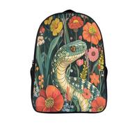 kaiyun Serpiente Mochilas Infantiles Flors 3D Impreso Niños De Colegio Viajes Deportes Bolsa De Escuela 16 inch