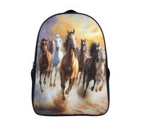 kaiyun Several Beautiful Horses Mochila Escolar Para Niños Animals Viaje Bolsas Para Portátil Adolescentes Alta Capacidad Bolsa De Escuela 16 inch