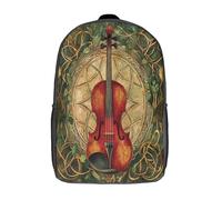 kaiyun Símbolo celta Mochila Niña Chicos Violín Escolares Adolescentes Bolsa De Escuela Infantil 17inch