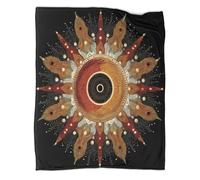 kaiyun Simbología Abstracta del Dios Sol Manta Súper Suave | Colcha Patchwork | Funda De Viaje Cómoda Y Esponjosa 60x80inch(150x200cm)