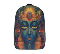 kaiyun Símbolos egipcios Niños,Mochilas Escolares Adolescentes,Figura humana Alta Capacidad Bolsas Infantil,Informal Primaria Y Secundaria 17inch