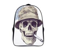 kaiyun Skull Head Mochilas Hombre Chicas Vector Art Style Bolsas Para Trabajo,viaje,diario,escolar Y Escolares De Gran Capacidad 16 inch