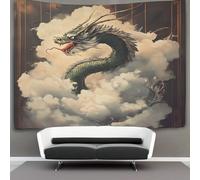 kaiyun Snake Dragón on The Cloud Tapiz Para Colgar En La Pared, Carta del Tarot Tapices Decoración Para Sala De Estar Dormitorio 100cmx150cm