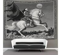 kaiyun Tapisserie Murales,La Muerte Cabalga sobre un Hermoso Caballo Blanco, De Décoration,Plaque De Pique-Nique Décoration Murale Plafond Art Mural 180cmx230cm