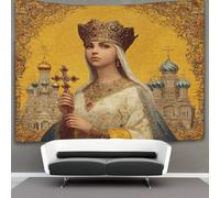 kaiyun Tapiz De Pared Estilo medieval,Retrato de mujer joven Tapestry Decoración De Pared Para Dormitorio Sala De Estar 180cmx230cm