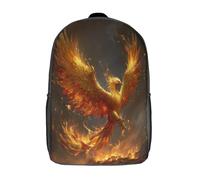 kaiyun The Fénix Rises from The Roaring Flames Niña,Chicos Mochila Escolar Para Viaje Bolsa De Escuela 17inch