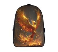 kaiyun The Fénix Rises from The Roaring Llamas Mochila | | Bolsa Escolar Unisex Para Niños Pequeños 16 inch