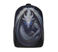 kaiyun The Ferocious White Dragón Coiled Into A Circle Mochilas Escolar Impresos En 3D Estudiantes De Primaria Y Secundaria Bolsas 17inch