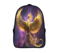 kaiyun The Golden Ave Fénix Spreads Its Wings Mochilas Hombre Chicas Bolsas Para Trabajo,viaje,diario,escolar Y Escolares De Gran Capacidad 39x29x16cm