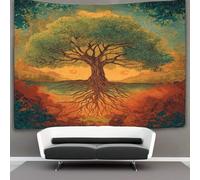 kaiyun The Roots of The Árbol de la vida Go Deep Into The Earth, Tapiz Para Colgar En La Pared,estético Decoración Del Hogar Para Sala De Estardormitorio 70cmx100cm