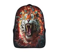 kaiyun Tigre poderoso Diseño de IA Mochilas Escolares Adolescentes Para Escuela Intermedia Niño Y Niñas Bolsas Escolares 16 inch